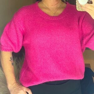 Bibi Hot pink Short sleeve sweater